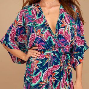 Floral Print Romper, Size M